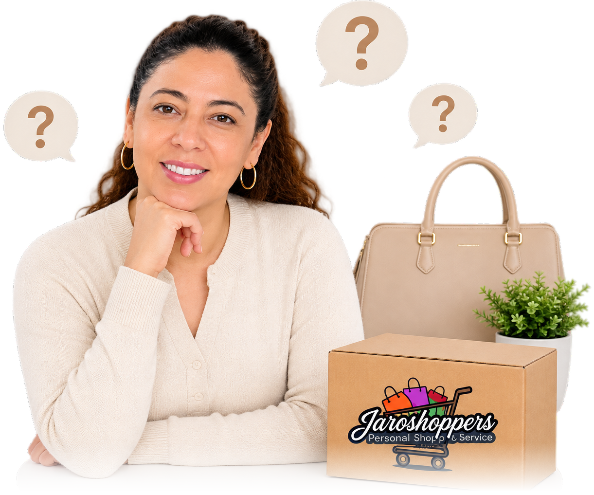 Persona con dudas sobre el proceso de compra en Jaroshoppers